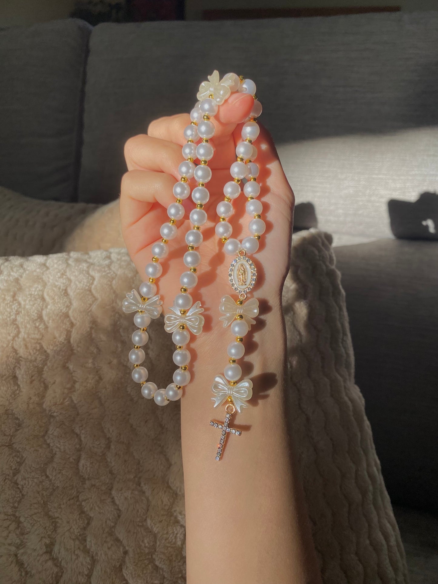 Chapelet à nœuds Blanc